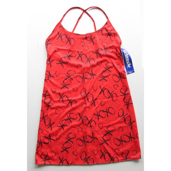 XOXO Red Lovers Chemise Nightgown - NEW - Picture 1 of 8